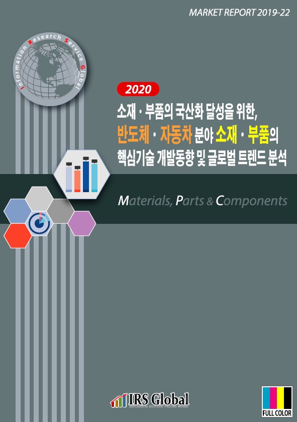 소재·부품의 국산화 달성을 위한, 반도체·자동차 분야 소재·부품의 핵심기술 개발동향 및 글로벌 트렌드 분석 보고서 표지