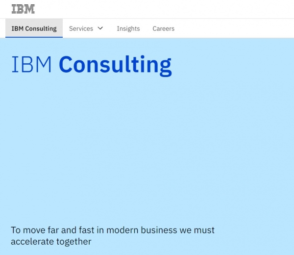 IBM 홈페이지 이미지